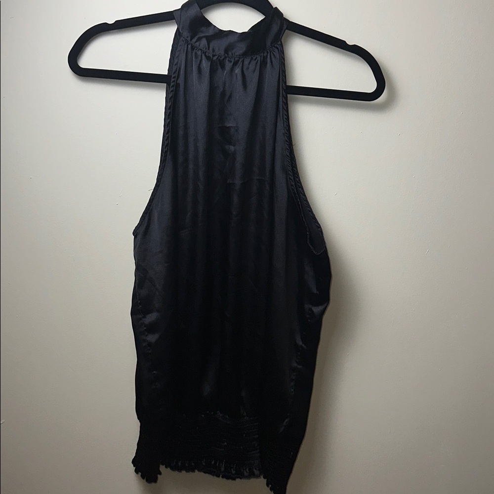 Elegant Black Halter Top